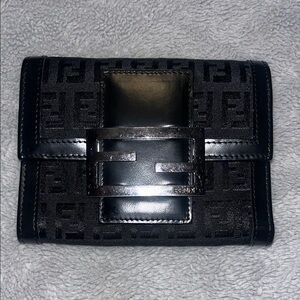 Fendi Zucchino Monogram Trifold Wallet (8M0023-038)